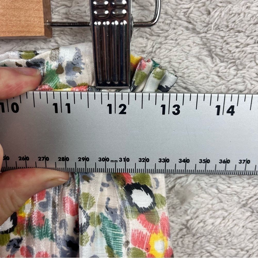 MOODIE Cottagecore Floral Maxi Skirt Tiered Boho Elastic Waist Peasant Country - Picture 9 of 10
